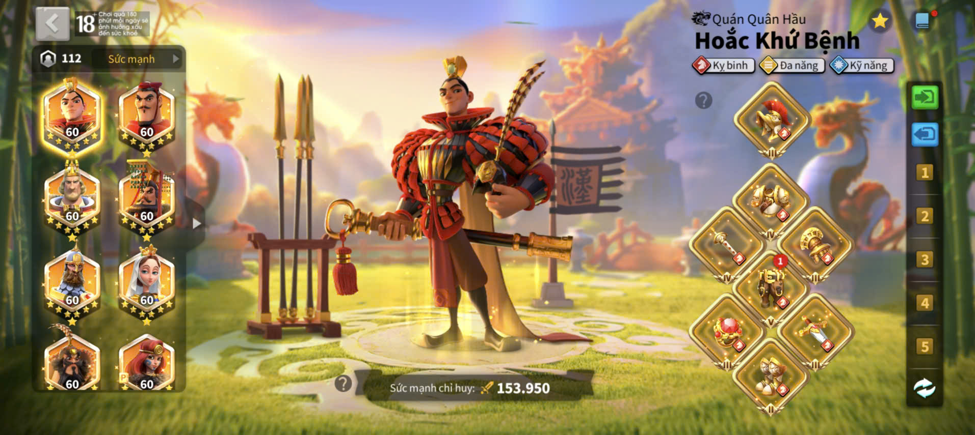 ACC VIP 18 full sét talen kỵ + 5 sét cam vũ trang ngon 