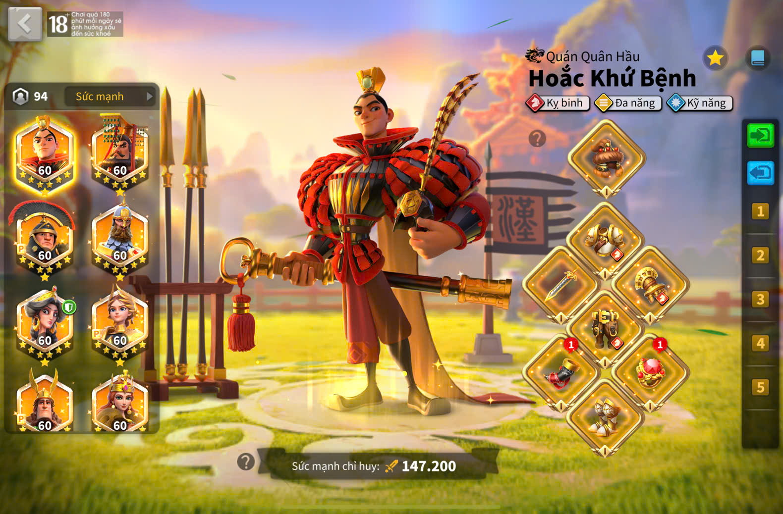 ACC VIP 16 - 90m pow 4 sét đồ + vũ trang siêu ngon