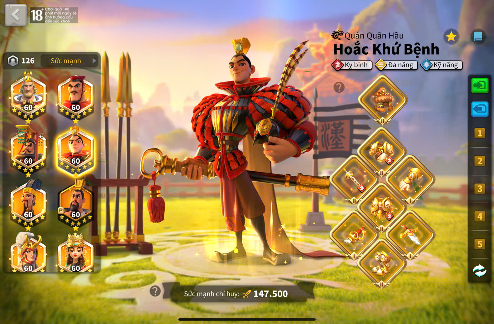 ACC VIP 18 có 5 sét đồ 1 sét talen kỵ ngon