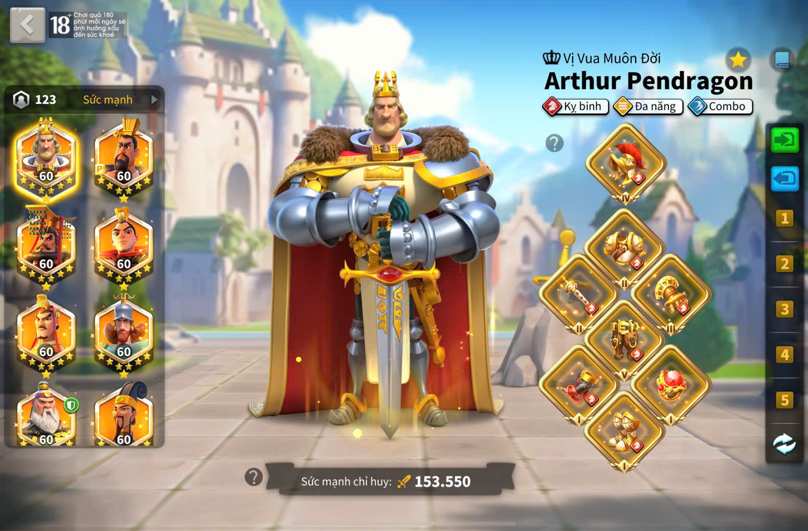 ACC VIP 17 full 5 sét cam và sét talen kỵ cho ae